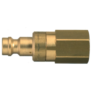 Parker 21SBIW13MPN Series 21 1/4" Brass Quick Coupling, Double Shut-Off, Female, BSPP ISO 228 Parallel, European profile, ND5, NBR Seal, Nickel-plated
