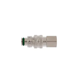 Parker 608KFIW13MVN Series 608 Quick Connect Coupler French Profile Brass Female Thread FKM 13 mm