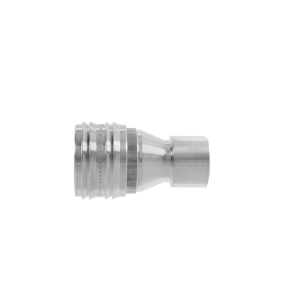 Parker 73KBIW17EVX Series 73 Quick Connect Coupler ISO 7241-1 Series B Profile AISI 316 L Female Thread Parallel Double Shut-Off FKM 17 mm