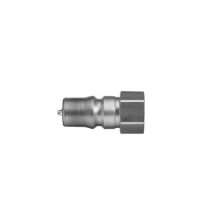 Parker 76SBIW33EVX Series 76 Quick Connect Plug ISO 7241-1 Series B Profile AISI 316 L Female Thread Parallel Double Shut-Off FKM 33 mm