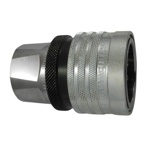 Parker T3810UV TEMA Series T3800 3/8" Brass Nickel Plated Coupler w/o Valve, Female Thread Parallel