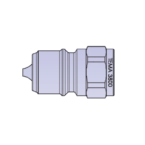 Parker T3820NRV TEMA Series T3800 3/8" SS316 Plug w/ Valve, Female NPT