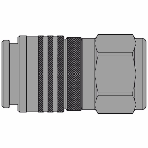 Parker TFF10010V TEMA Series TFF10000 1" Steel Coupler w/ Valve, Female Thread