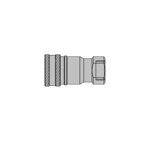 Parker TIA10011N TEMA Series TIA10000 1" Steel Coupler w/ Pressure Eliminator, Female NPT