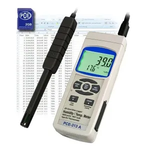 PCE Instruments PCE-313 S Digital Thermometer with Combined Sensor for Temperature and Humidity