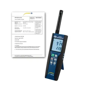 PCE Instruments PCE-330-ICA Thermo Hygrometer with Battery and USB Cable w/ ISO Certificate