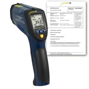 PCE Instruments PCE-893-ICA Infrared Thermometer with Type-K Thermocouple w/ ISO Certificate