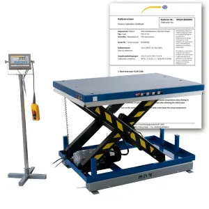 PCE Instruments PCE-HLTS 500-ICA Hydraulic Lift Table Scale Max. Load Capacity Up to 500 kg (0.5t) w/ ISO Certificate