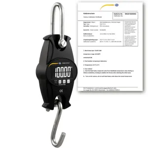 PCE Instruments PCE-HS 100N-ICA Hanging Scales with Metal Housing Up to 100 kg Measuring Range w/ ISO Certificate