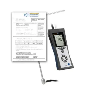 PCE Instruments PCE-HVAC 2-ICA Multifunction Wind Measurer With a Pitot Tube w/ ISO Certificate