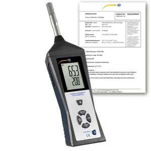 PCE Instruments PCE-HVAC 3S-ICA Multifunction Thermo Hygrometer in an ergonomically shaped housing w/ ISO Certificate