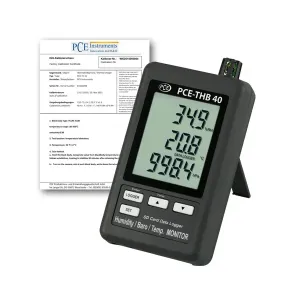 PCE Instruments PCE-THB 40-ICA Climate Meter with SD Memory Card w/ ISO Certificate