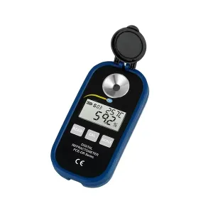 PCE Instruments PCE-DRP 2 Waterproof Handheld Digital Brix Refractometer for Determining Refractive Index of Coffee and Similar Liquids Up to 30% Brix