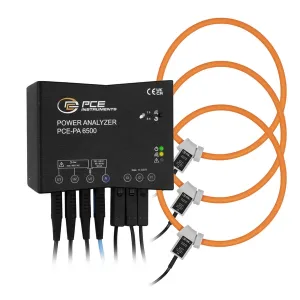 PCE Instruments PCE-PA 6500 F150 Power Quality Analyser for Measuring Range Up to 4800 A Alternating current