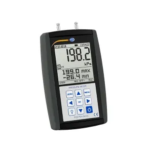 PCE Instruments PCE-PDA 100L PCE-PDA Series Pressure Meter for Measuring Relative and Differential Pressure Up to 200 kPa