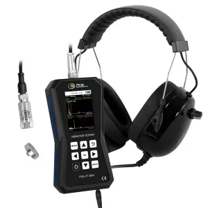 PCE Instruments PCE-VT 3950 Vibration Analyzer with Internal Memory Sensor & Magnetic Adapter Incl. Headset