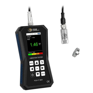 PCE Instruments PCE-VT 3800 Vibration Meter with External Sensor & Magnetic Adapter and Data Logger Function