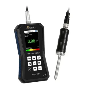 PCE Instruments PCE-VT 3800S-ICA Vibration Meter with External Sensor with Handgrip and Data Logger Function w/ ISO Certificate