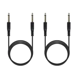 Phenyx Pro PTA-CBL 1/4 Inch TS to TS Audio Cable, Pack of 2