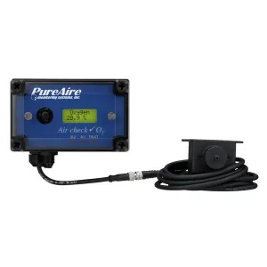PureAire 99028 O2 Monitor with 10+ Year Remote Sensor