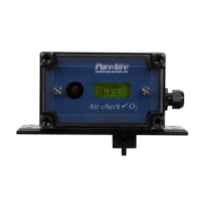 PureAire 99021 Oxygen Deficiency Monitor for Glove Box with 10+ Year Sensor