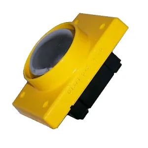 Rees 01371-512 2.25" Mushroom Plunger with Shield, Yellow Cover