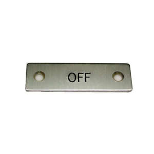 Rees 09001-002 Rectangle Legend Plate, OFF
