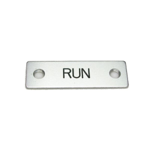 Rees 09001-007 Rectangle Legend Plate, RUN