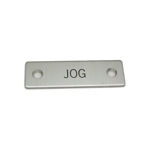 Rees 09001-010 Rectangle Legend Plate, JOG