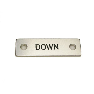 Rees 09001-014 Rectangle Legend Plate, DOWN