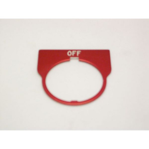 Rees 09013-002 Blank Legend Plate, Red, OFF
