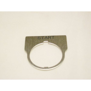 Rees 09014-005 Blank Legend Plate, Clear, START