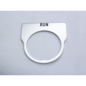 Rees 09014-007 Blank Legend Plate, Clear, RUN