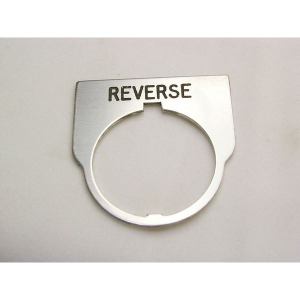 Rees 09014-022 Blank Legend Plate, Clear, REVERSE