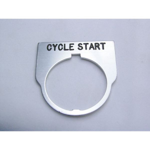 Rees 09014-028 Blank Legend Plate, Clear, CYCLE START