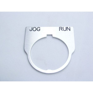 Rees 09014-036 Blank Legend Plate, Clear, JOG RUN