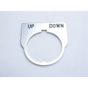 Rees 09014-039 Blank Legend Plate, Clear, UP DOWN