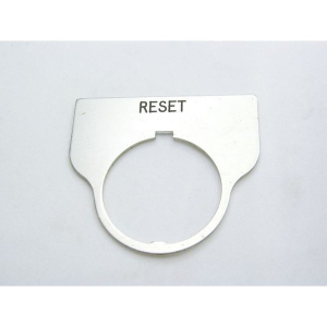 Rees 09017-009 Blank Legend Plate, Clear, RESET