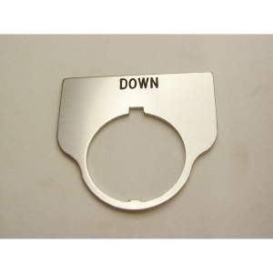 Rees 09017-014 Blank Legend Plate, Clear, DOWN