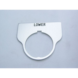 Rees 09017-016 Blank Legend Plate, Clear, LOWER