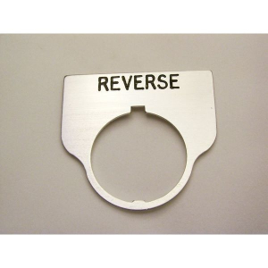 Rees 09017-022 Blank Legend Plate, Clear, REVERSE