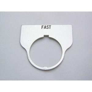 Rees 09014-026 Blank Legend Plate, Clear, FAST