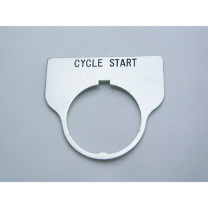 Rees 09017-028 Blank Legend Plate, Clear, CYCLE START