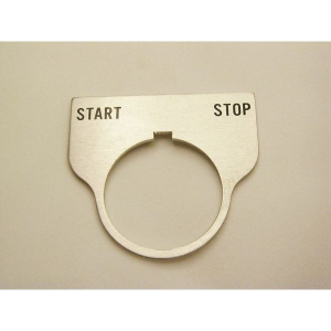 Rees 09017-030 Blank Legend Plate, Clear, START STOP