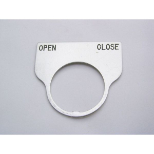 Rees 09017-031 Blank Legend Plate, Clear, OPEN CLOSE