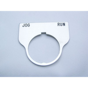 Rees 09017-036 Blank Legend Plate, Clear, JOG RUN