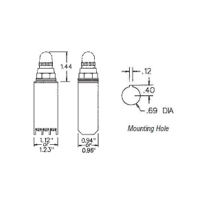 Rees 44700-108 Miniature Pilot Light Memory, Clear Lens