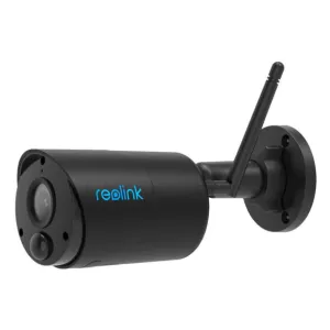 Reolink Argus Eco (Black) Wi-Fi Outdoor Battery/Solar-Powered Security Camera 3MP 2.4Ghz Smart Detection Black