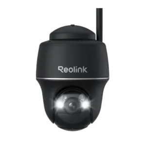 Reolink Argus PT Ultra (Black) 4K Wireless Pan & Tilt Standalone Solar/Battery Camera with Spotlights 8MP 2.4/5Ghz Wi-Fi Black