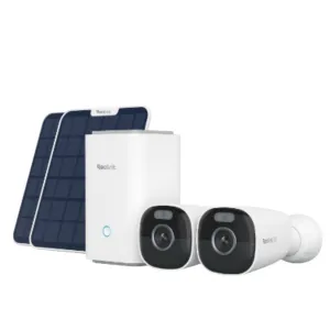 Reolink Homehub with 2x Argus Eco Ultra + SP2 (White) Wireless Security System - Home Hub with 2x Argus Eco Ultra + Solar Panel 2 (White)